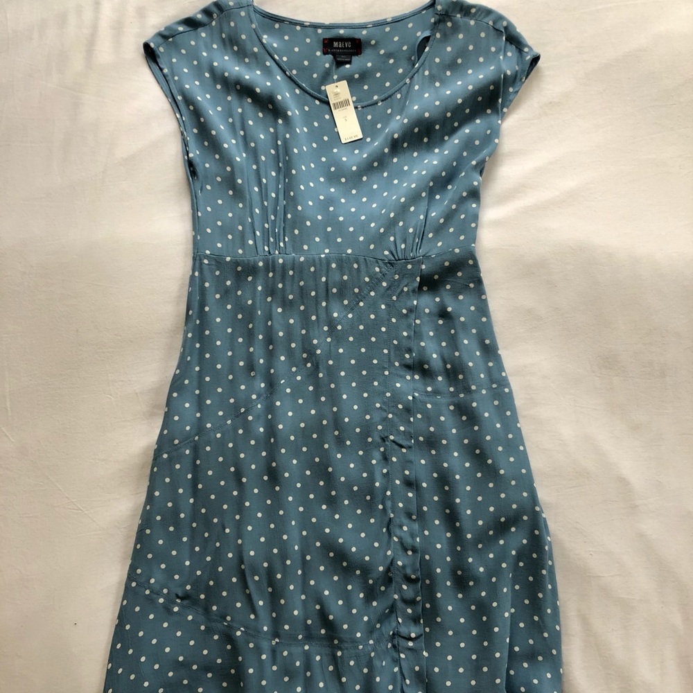 Anthropologie blue dress with tags